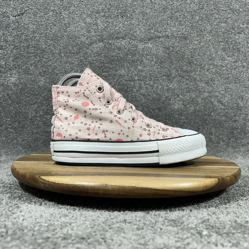 Converse Chuck Taylor All Star 673105C Kids Sz 1 Pink Constellations Shoes Used